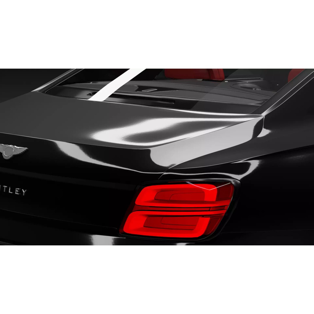 Bentley Flying Spur 3D Model – High Detail Rigged Luxury Car, Blender, FBX, OBJ - View 13