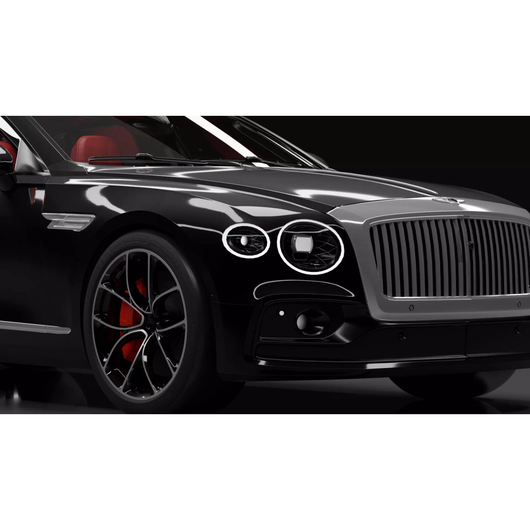 Bentley Flying Spur 3D Model – High Detail Rigged Luxury Car, Blender, FBX, OBJ - View 14