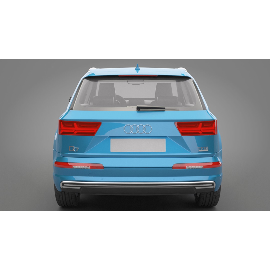 Audi Q7 3D Model – High Poly SUV, Game Ready, FBX, OBJ - View 10