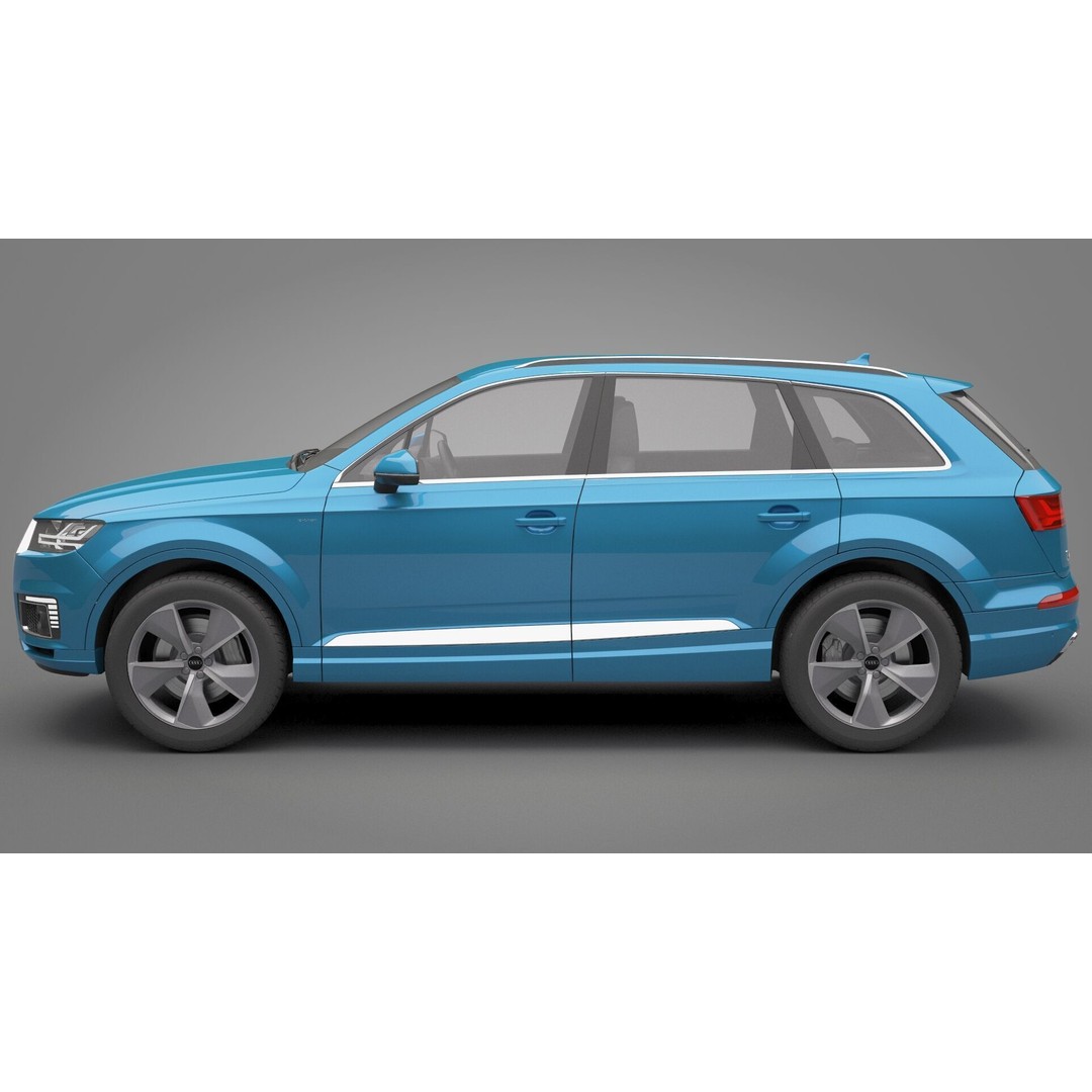 Audi Q7 3D Model – High Poly SUV, Game Ready, FBX, OBJ - View 12