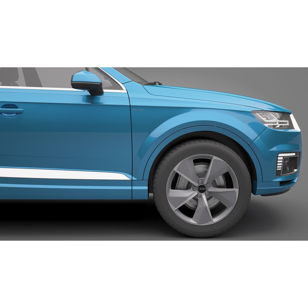 Audi Q7 3D Model – High Poly SUV, Game Ready, FBX, OBJ - View 14