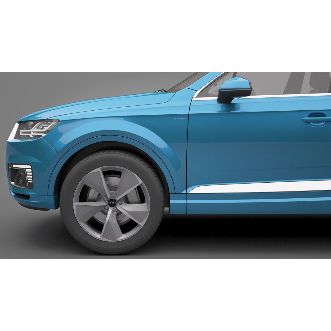 Audi Q7 3D Model – High Poly SUV, Game Ready, FBX, OBJ - View 16