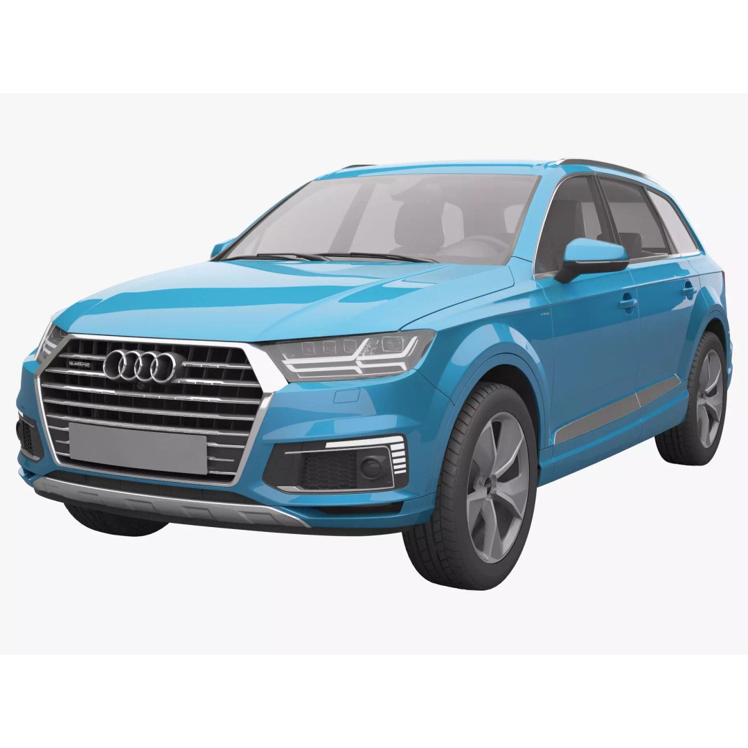 Audi Q7 3D Model – High Poly SUV, Game Ready, FBX, OBJ - View 2