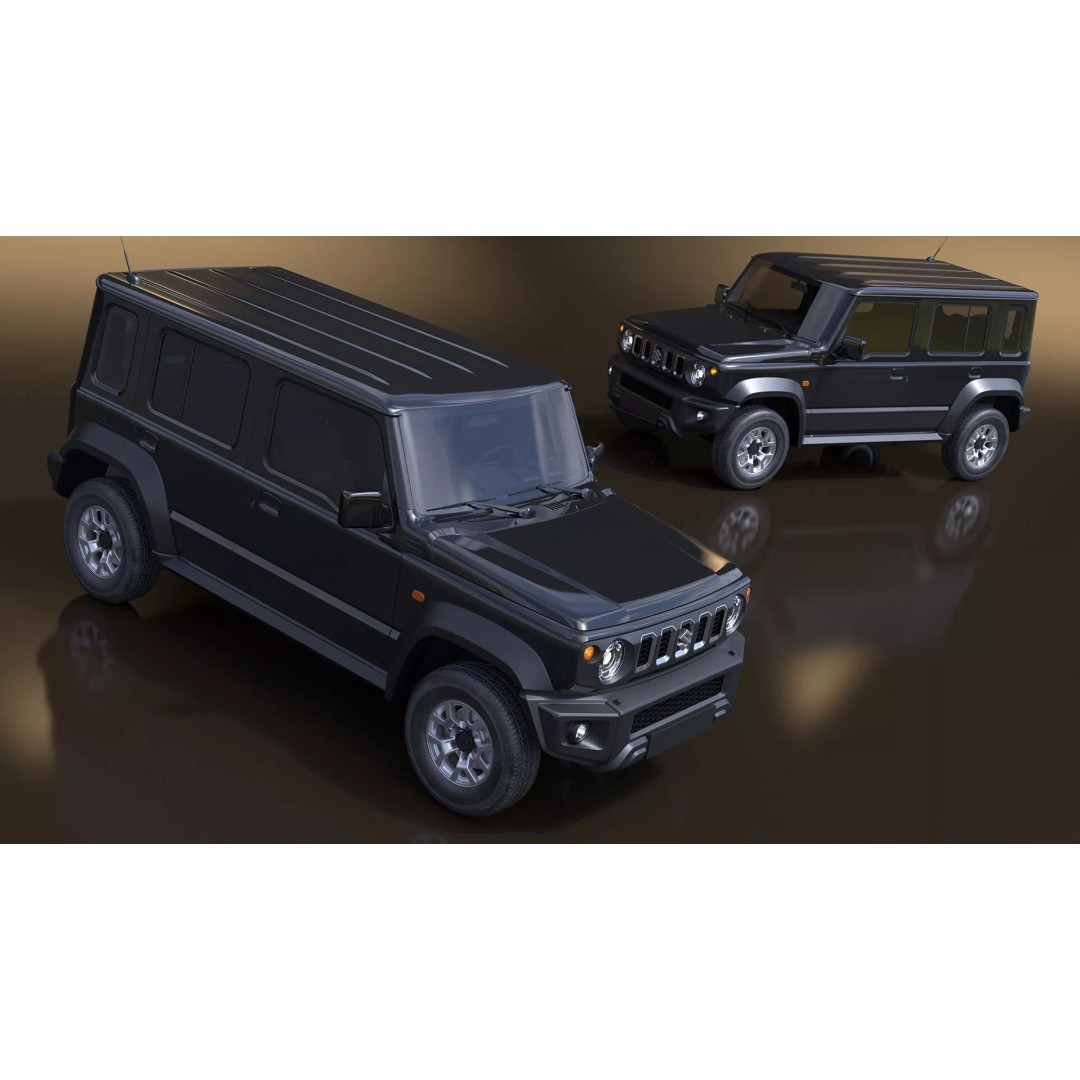 Suzuki Jimny 2025 3D Model – High-Poly Off-Road SUV, FBX - View 10