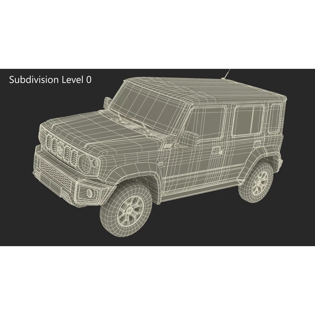 Suzuki Jimny 2025 3D Model – High-Poly Off-Road SUV, FBX - View 30