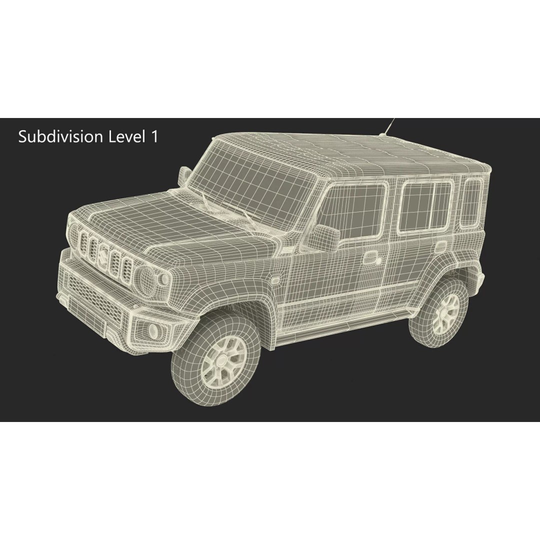 Suzuki Jimny 2025 3D Model – High-Poly Off-Road SUV, FBX - View 31