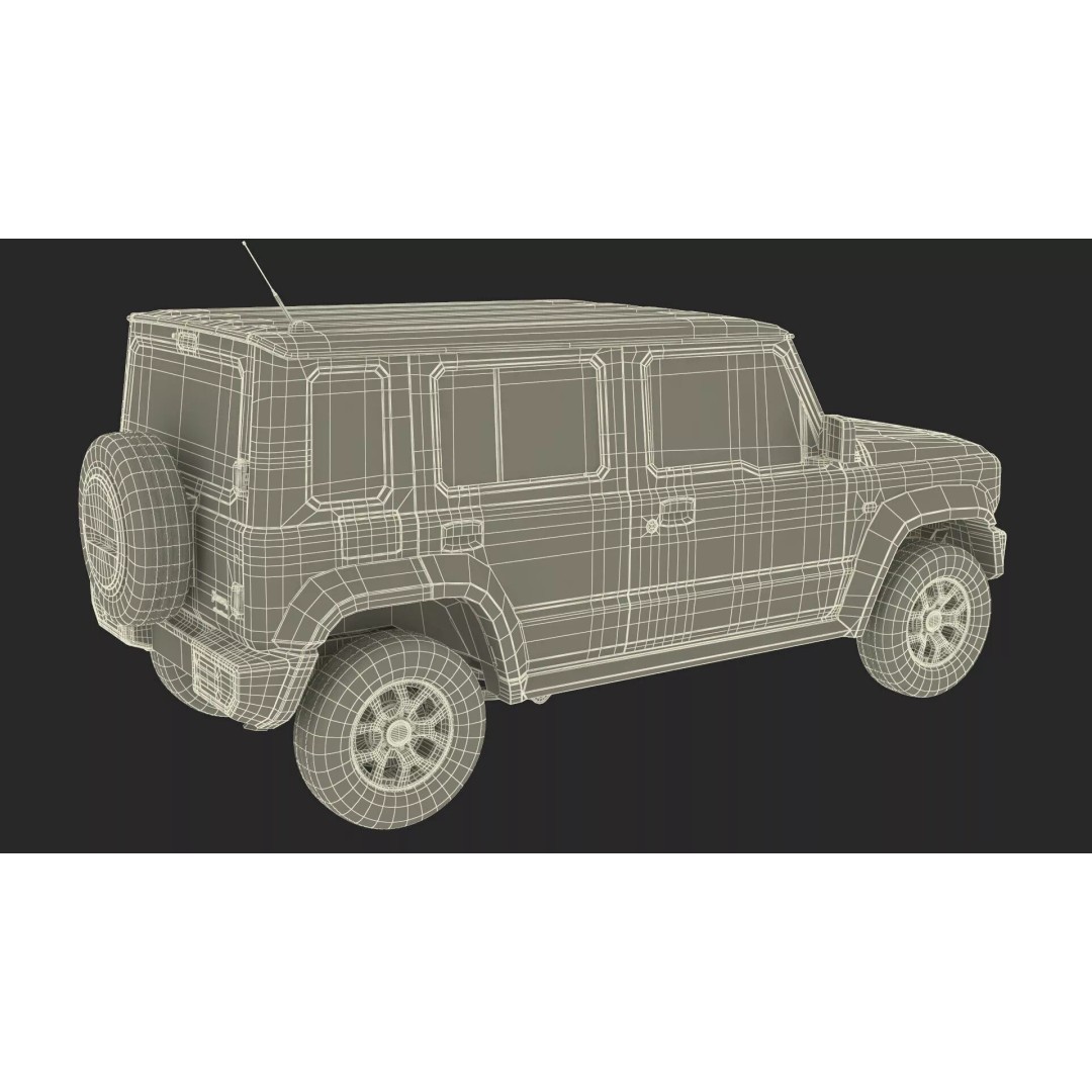 Suzuki Jimny 2025 3D Model – High-Poly Off-Road SUV, FBX - View 35