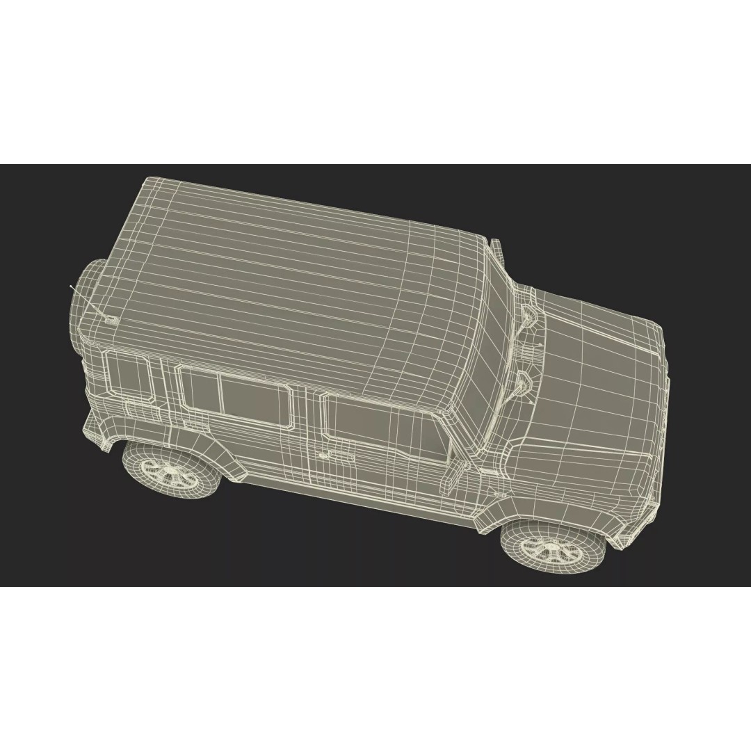 Suzuki Jimny 2025 3D Model – High-Poly Off-Road SUV, FBX - View 36