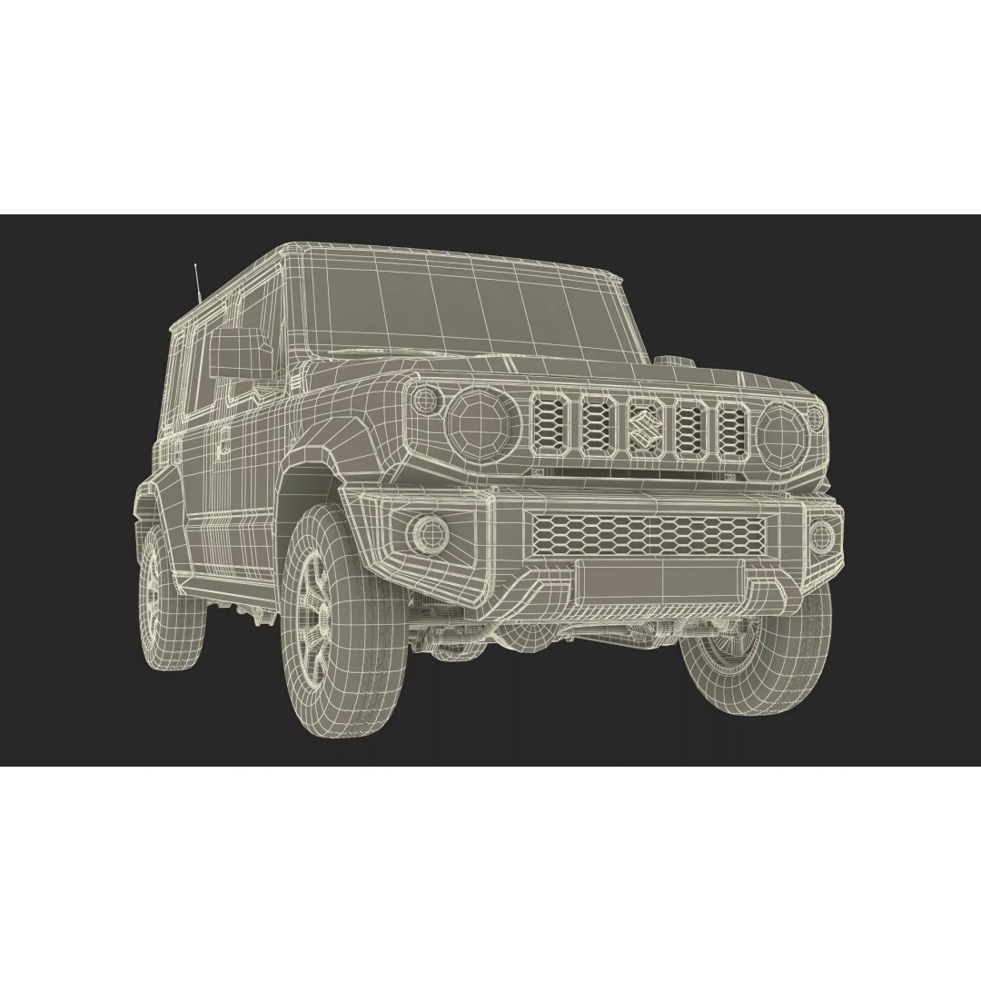 Suzuki Jimny 2025 3D Model – High-Poly Off-Road SUV, FBX - View 38