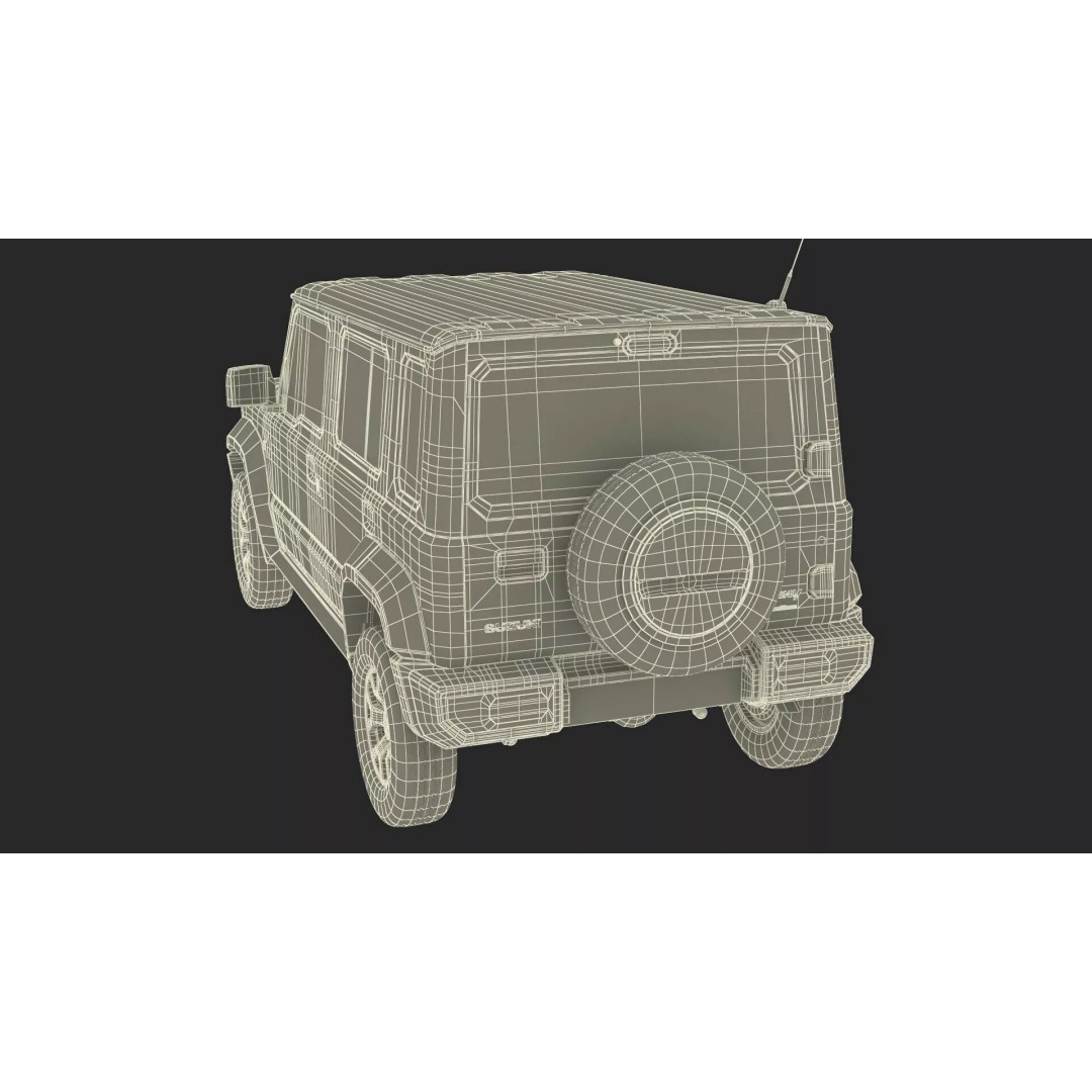 Suzuki Jimny 2025 3D Model – High-Poly Off-Road SUV, FBX - View 39