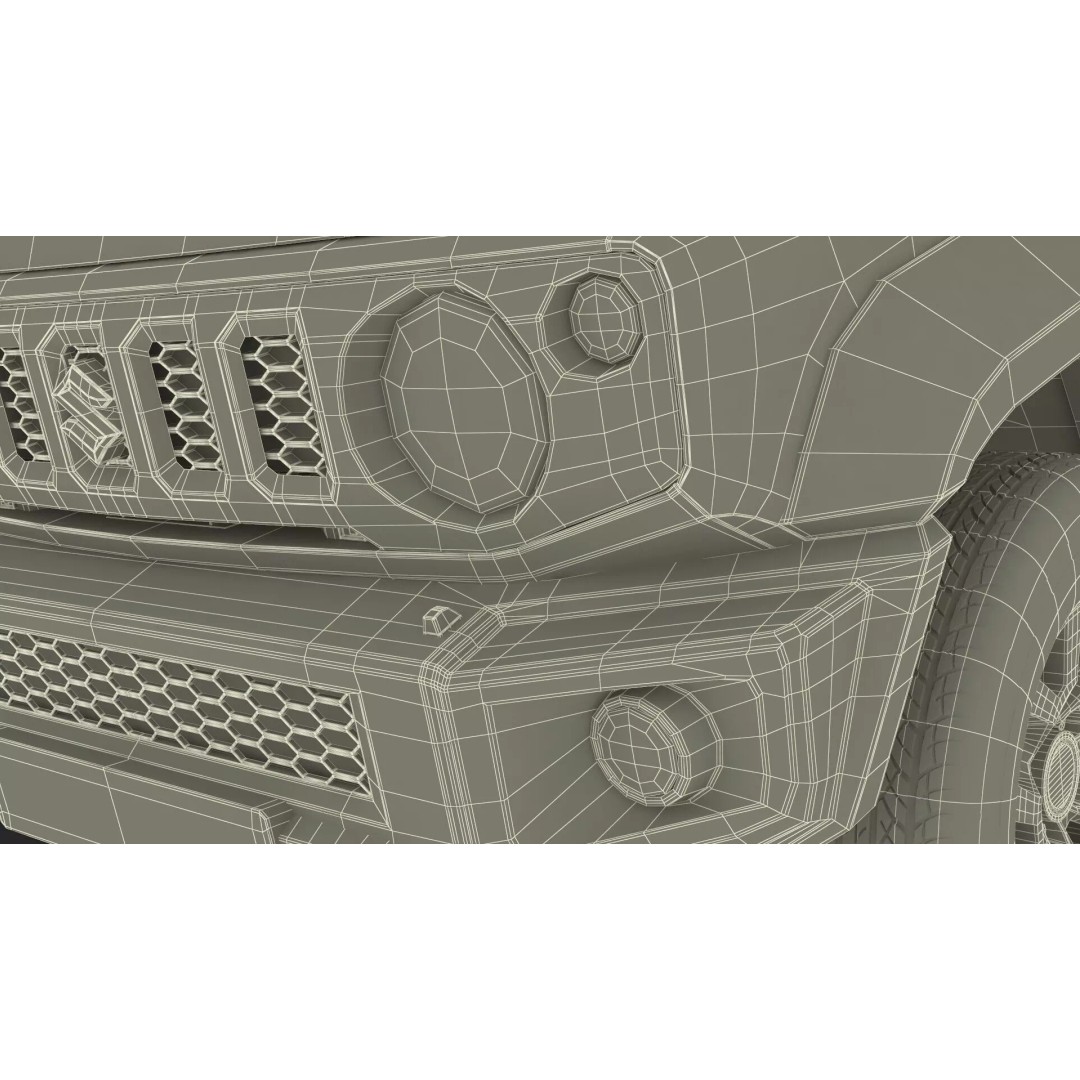 Suzuki Jimny 2025 3D Model – High-Poly Off-Road SUV, FBX - View 41