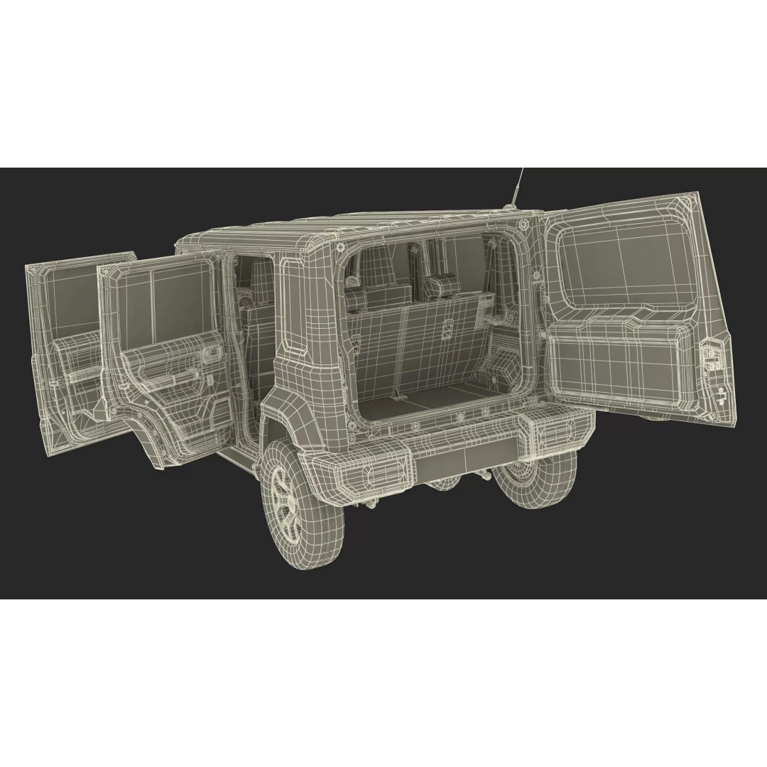 Suzuki Jimny 2025 3D Model – High-Poly Off-Road SUV, FBX - View 47