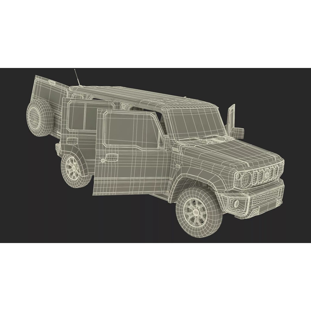 Suzuki Jimny 2025 3D Model – High-Poly Off-Road SUV, FBX - View 48