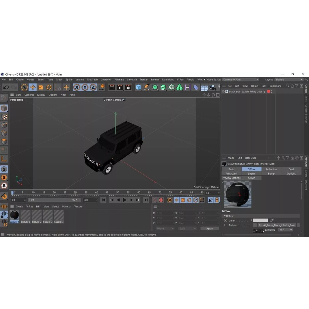 Suzuki Jimny 2025 3D Model – High-Poly Off-Road SUV, FBX - View 50