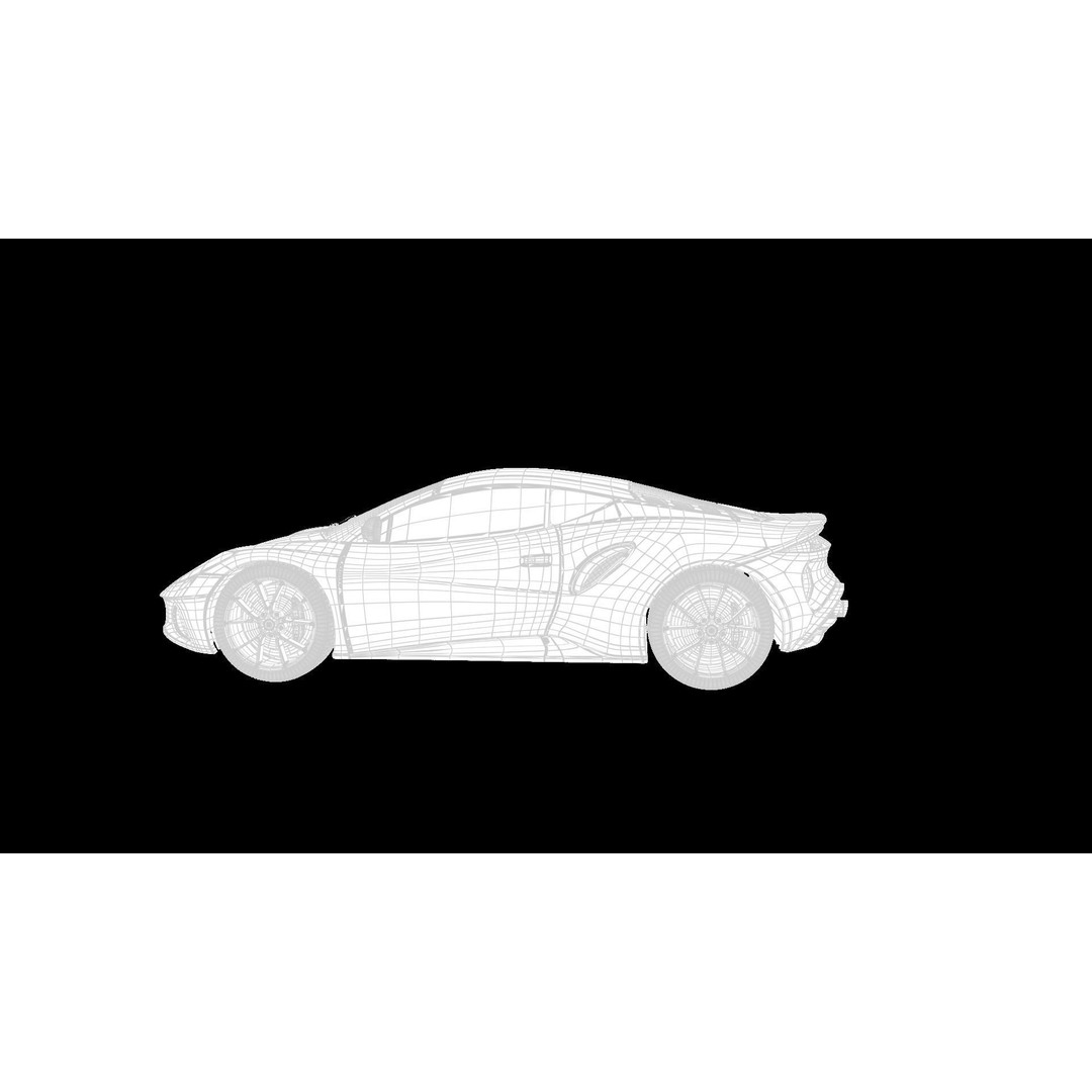 Lotus Emira 3D Model – Low Poly Vehicle, FBX, Game Ready