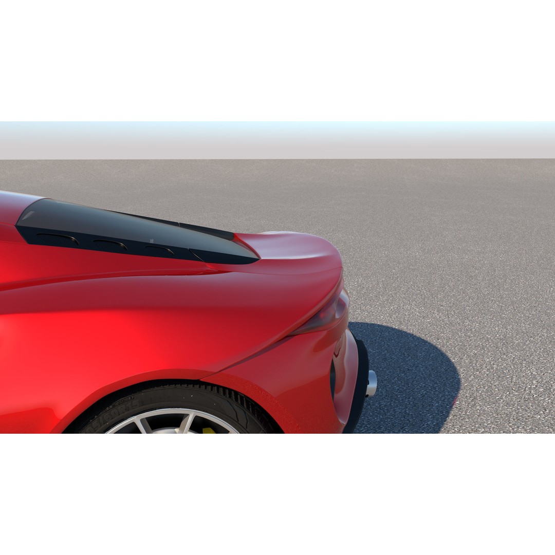 Lotus Emira 3D Model – Low Poly Vehicle, FBX, Game Ready - View 11