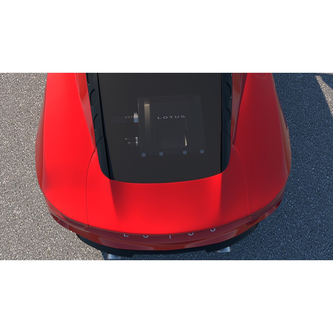 Lotus Emira 3D Model – Low Poly Vehicle, FBX, Game Ready - View 12