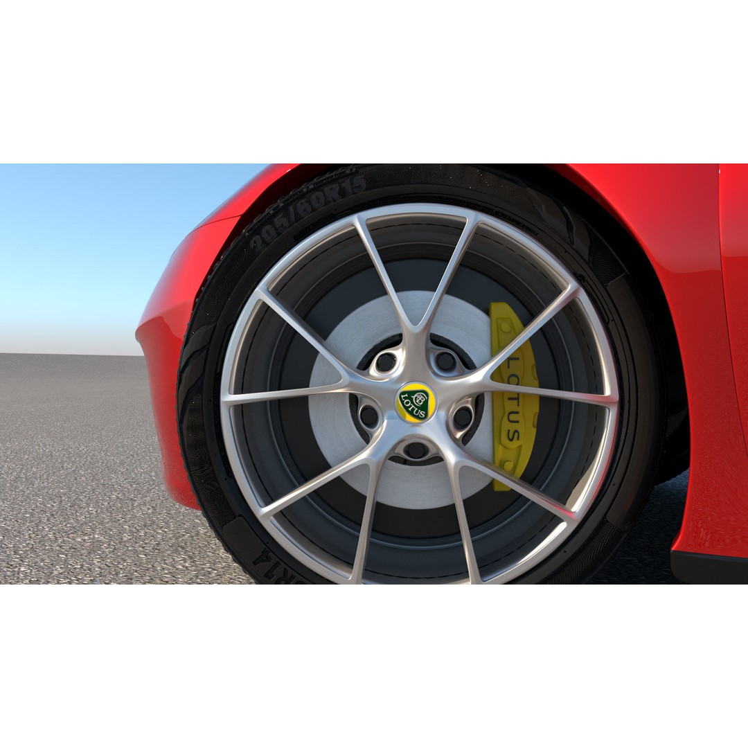 Lotus Emira 3D Model – Low Poly Vehicle, FBX, Game Ready - View 14