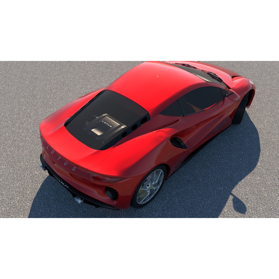 Lotus Emira 3D Model – Low Poly Vehicle, FBX, Game Ready - View 15
