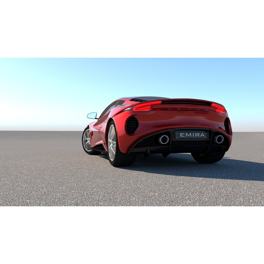 Lotus Emira 3D Model – Low Poly Vehicle, FBX, Game Ready - View 17