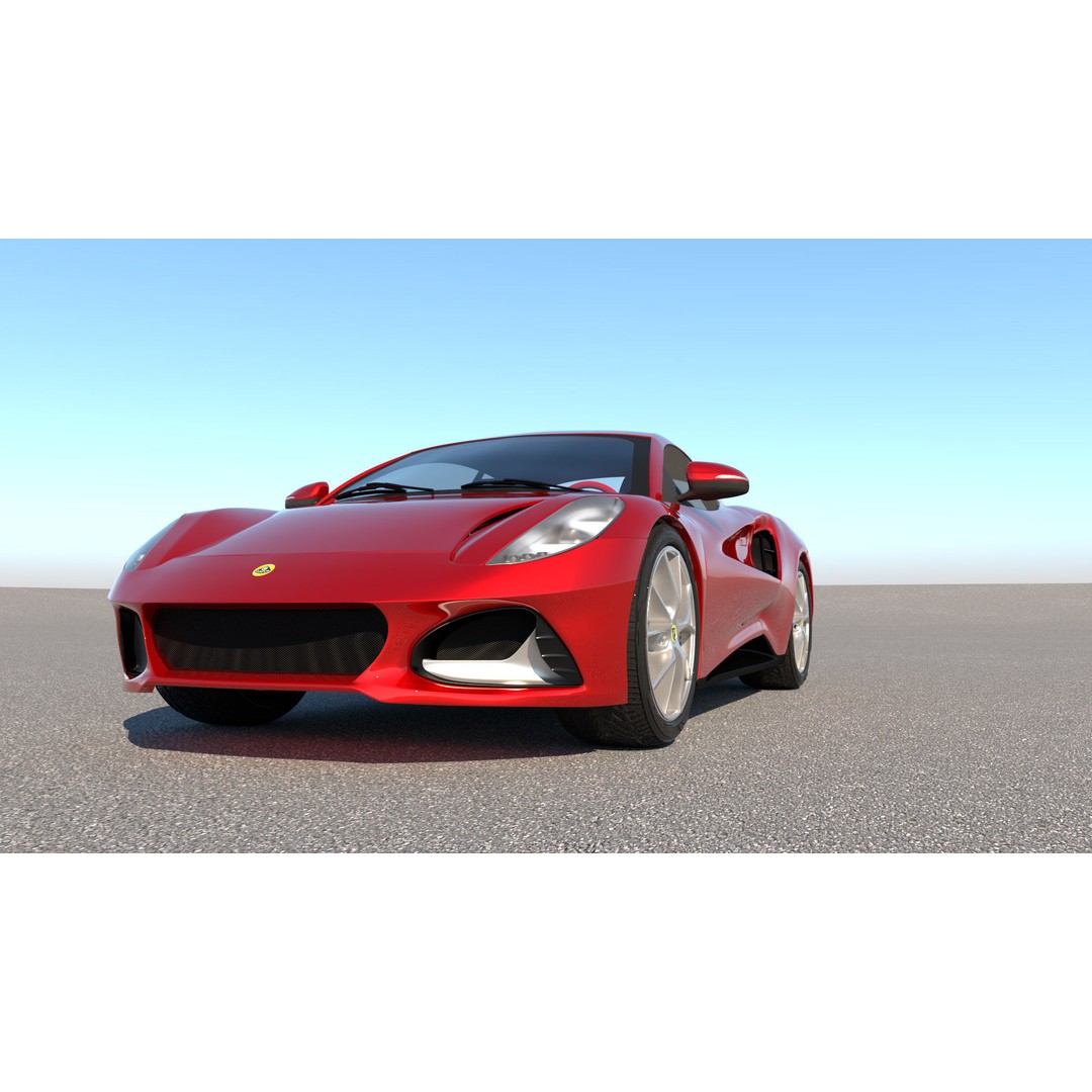 Lotus Emira 3D Model – Low Poly Vehicle, FBX, Game Ready - View 18