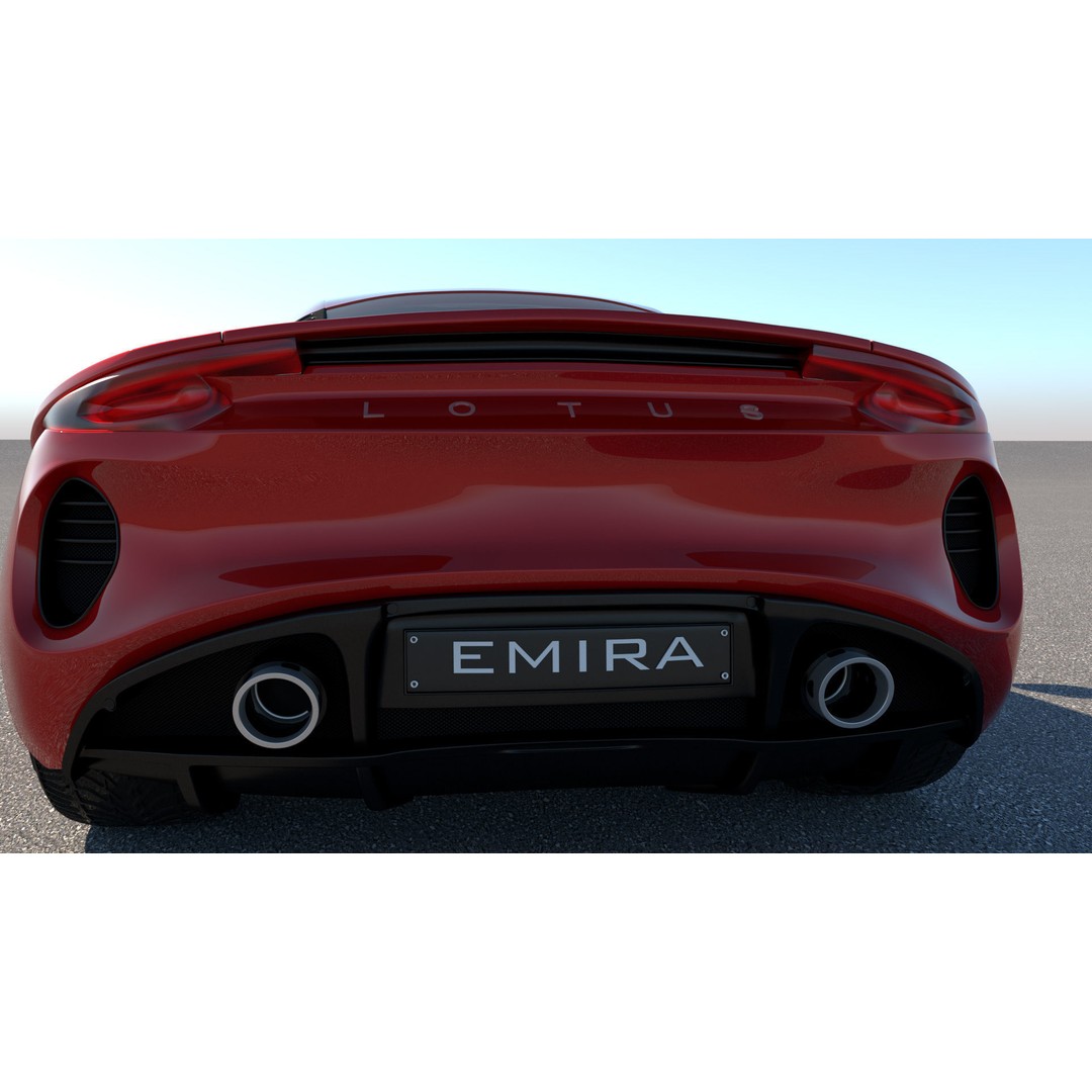Lotus Emira 3D Model – Low Poly Vehicle, FBX, Game Ready - View 7
