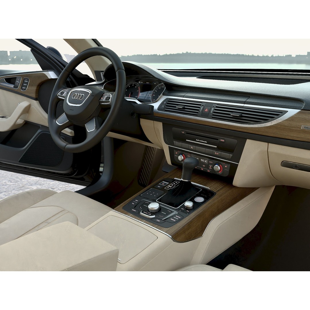Audi A6 2012 3D Model – Luxury Sedan, Rigged PBR Textures, FBX - View 11