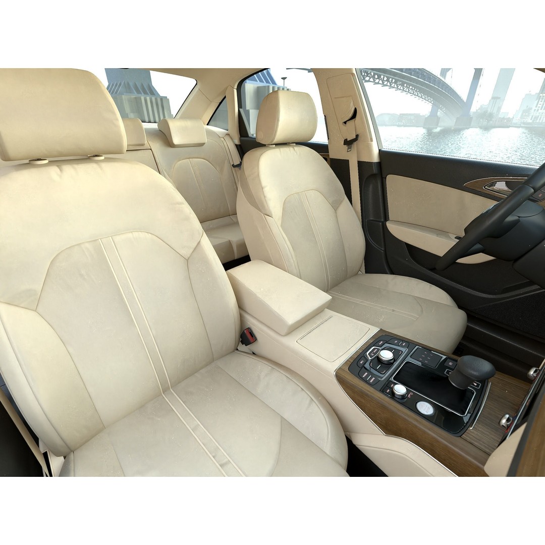 Audi A6 2012 3D Model – Luxury Sedan, Rigged PBR Textures, FBX - View 12