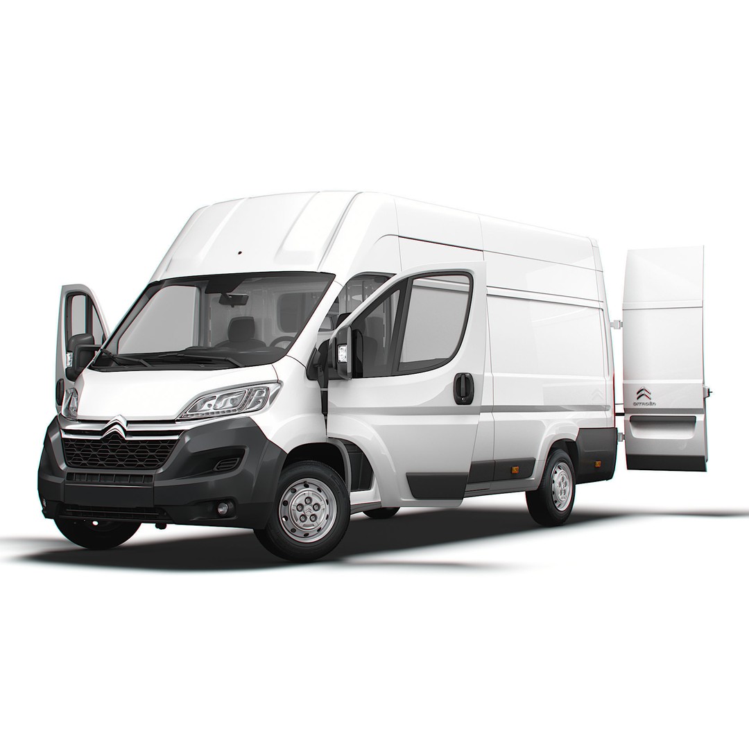Citroen Jumper Van L4H3 3D Model – High Quality Interior, FBX, OBJ - View 10