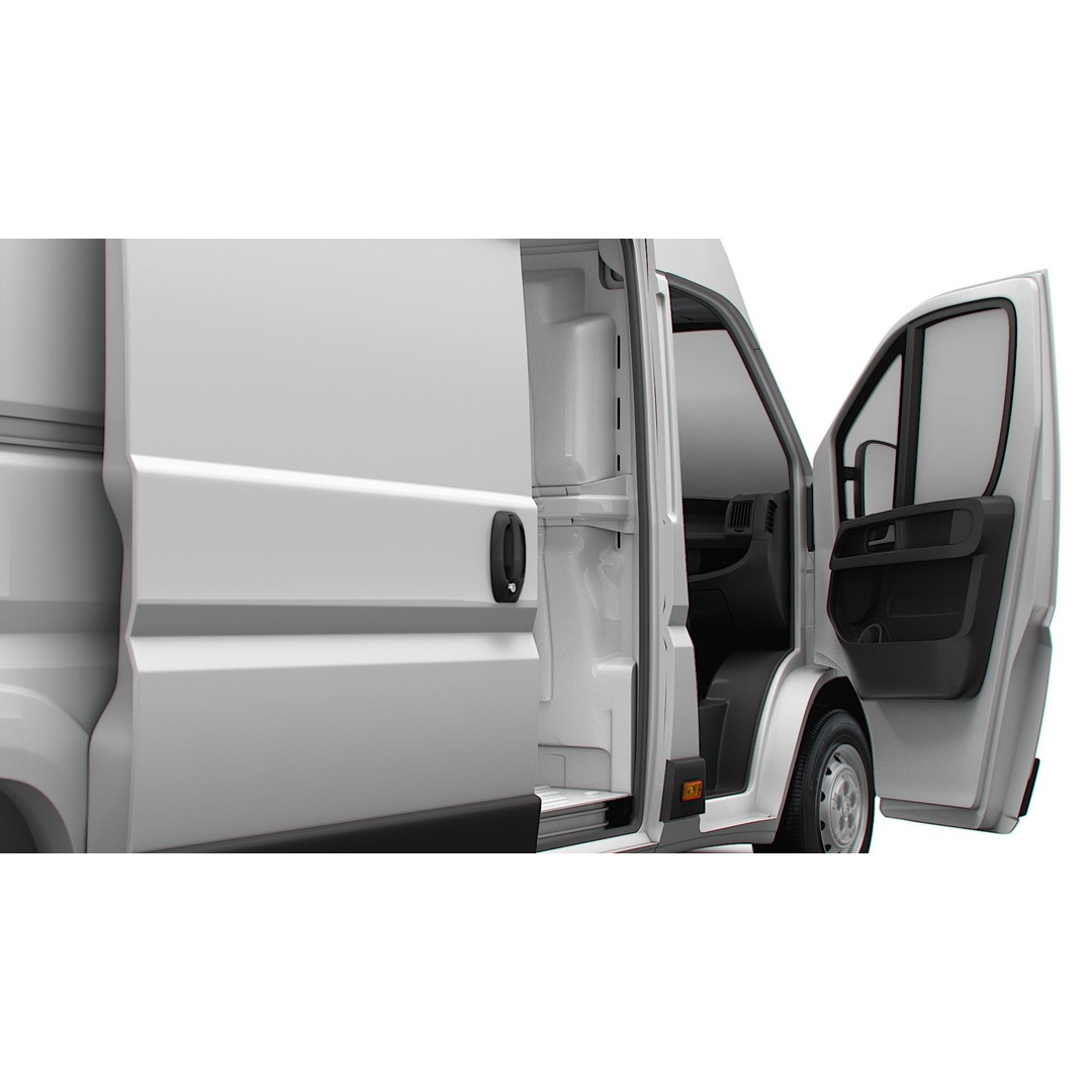 Citroen Jumper Van L4H3 3D Model – High Quality Interior, FBX, OBJ - View 13