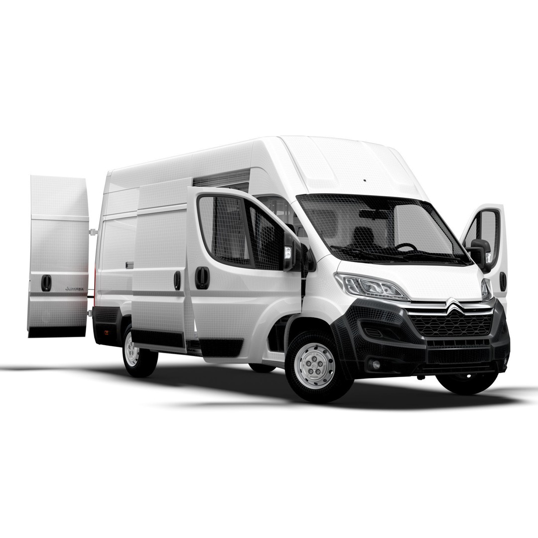 Citroen Jumper Van L4H3 3D Model – High Quality Interior, FBX, OBJ - View 16