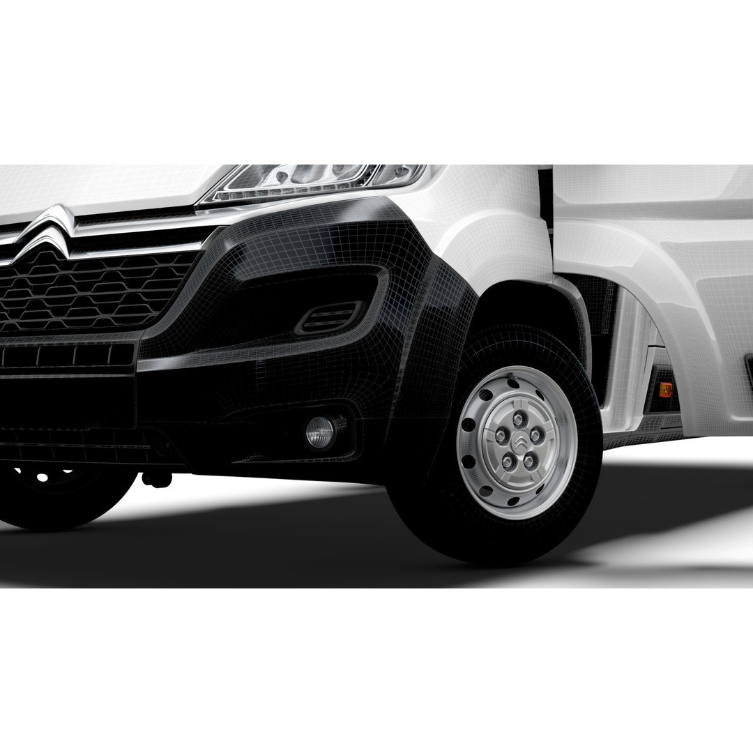 Citroen Jumper Van L4H3 3D Model – High Quality Interior, FBX, OBJ - View 19