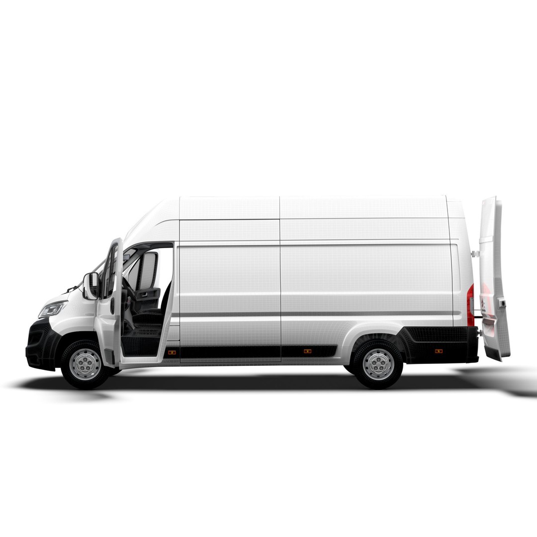 Citroen Jumper Van L4H3 3D Model – High Quality Interior, FBX, OBJ - View 20