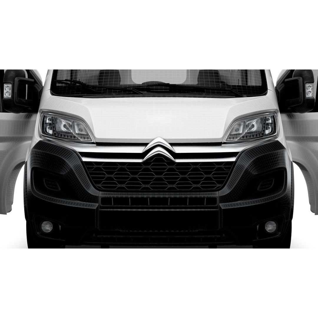 Citroen Jumper Van L4H3 3D Model – High Quality Interior, FBX, OBJ - View 23