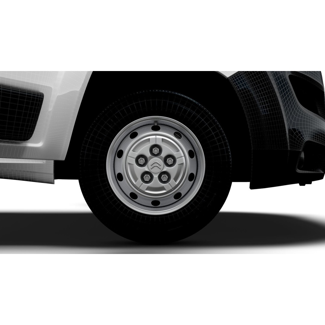 Citroen Jumper Van L4H3 3D Model – High Quality Interior, FBX, OBJ - View 25