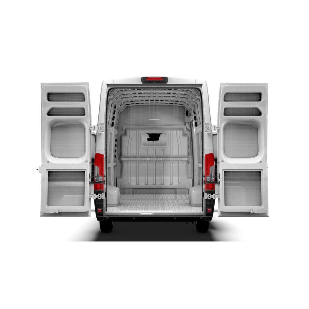 Citroen Jumper Van L4H3 3D Model – High Quality Interior, FBX, OBJ - View 26