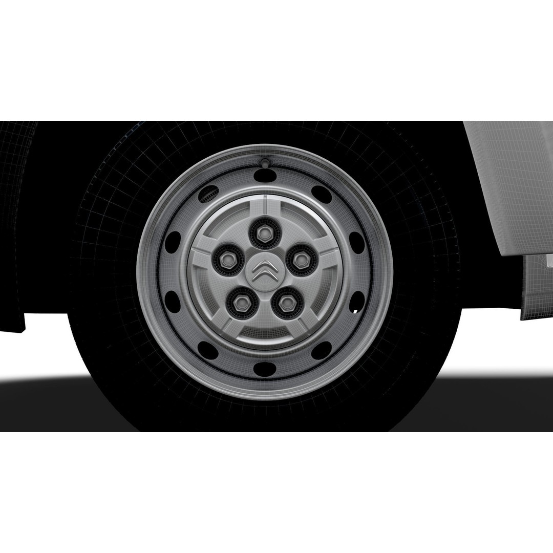 Citroen Jumper Van L4H3 3D Model – High Quality Interior, FBX, OBJ - View 28