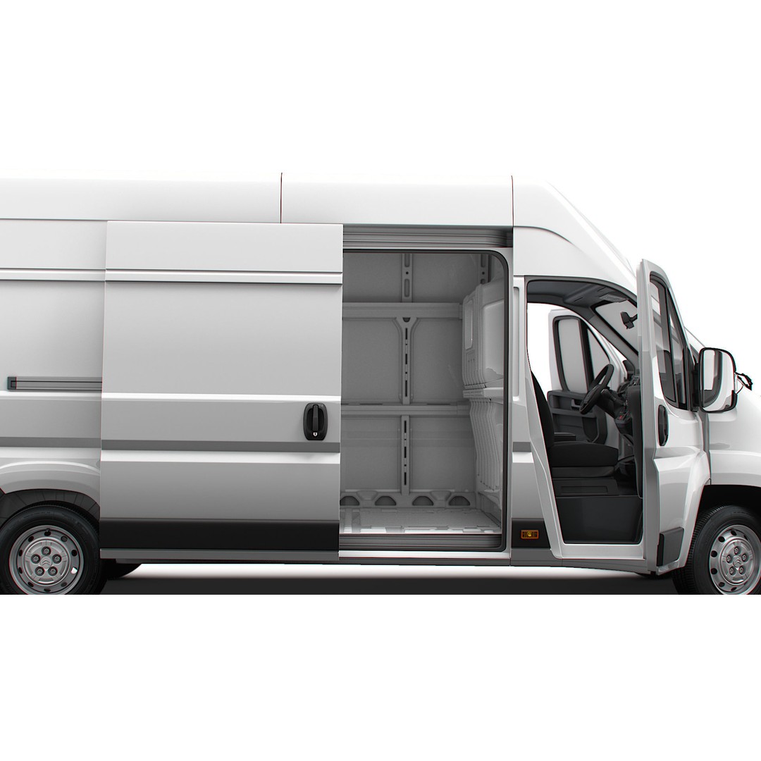 Citroen Jumper Van L4H3 3D Model – High Quality Interior, FBX, OBJ - View 3