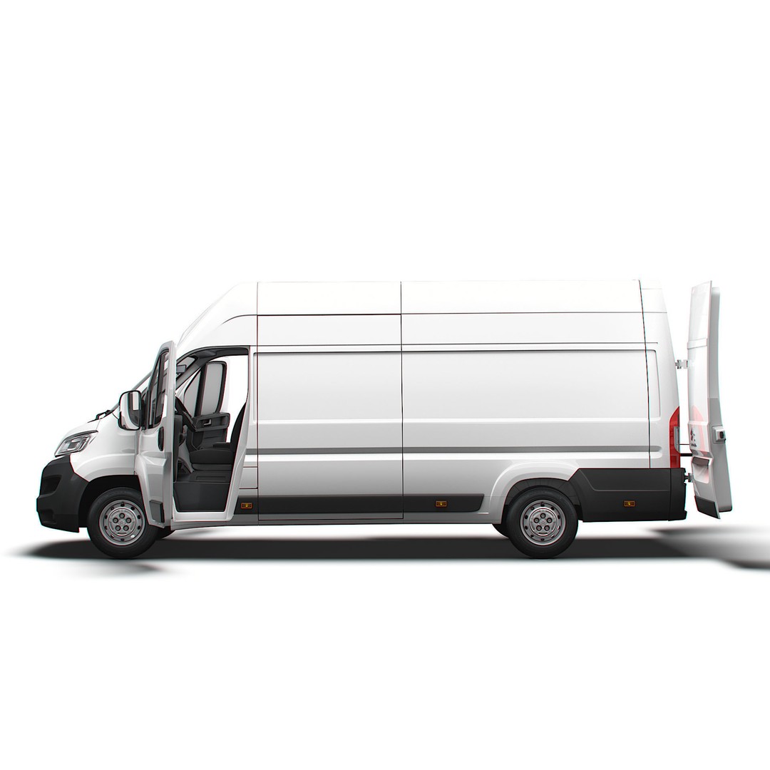 Citroen Jumper Van L4H3 3D Model – High Quality Interior, FBX, OBJ - View 6