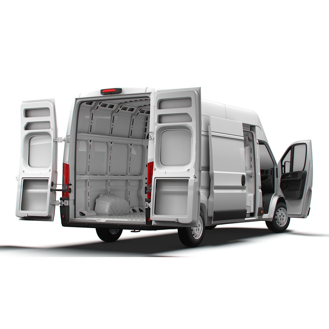 Citroen Jumper Van L4H3 3D Model – High Quality Interior, FBX, OBJ - View 7