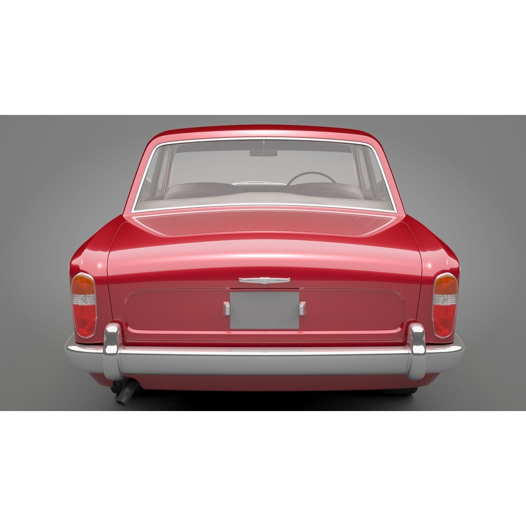 Generic Old Car 3D Model – Luxury Vehicle with Textures, FBX, OBJ - View 10