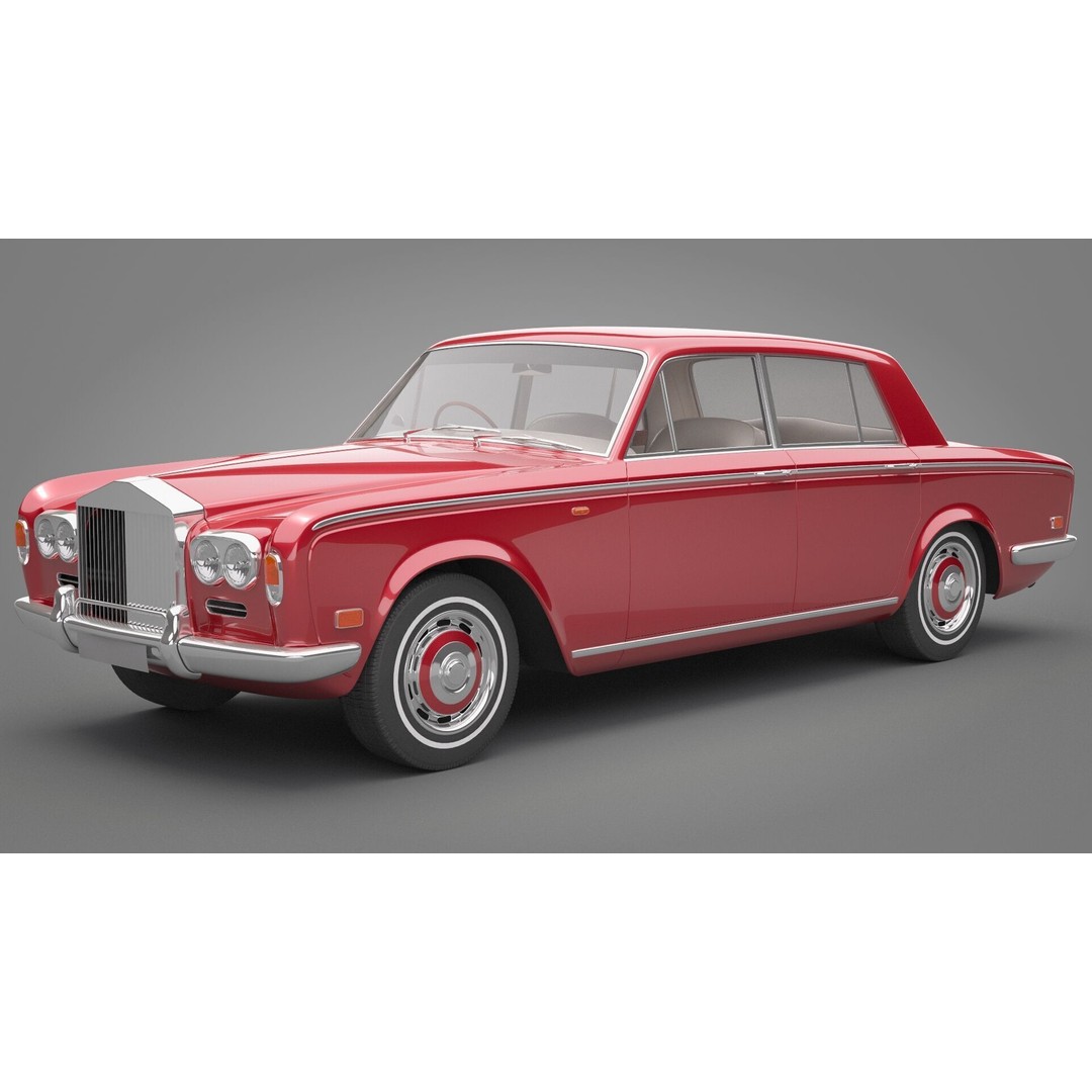 Generic Old Car 3D Model – Luxury Vehicle with Textures, FBX, OBJ - View 13
