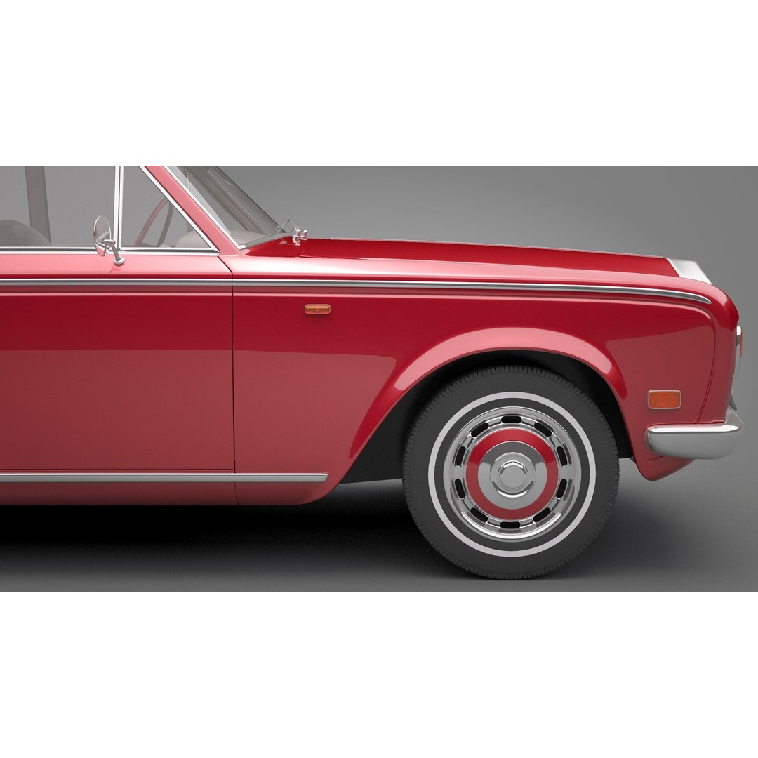 Generic Old Car 3D Model – Luxury Vehicle with Textures, FBX, OBJ - View 14