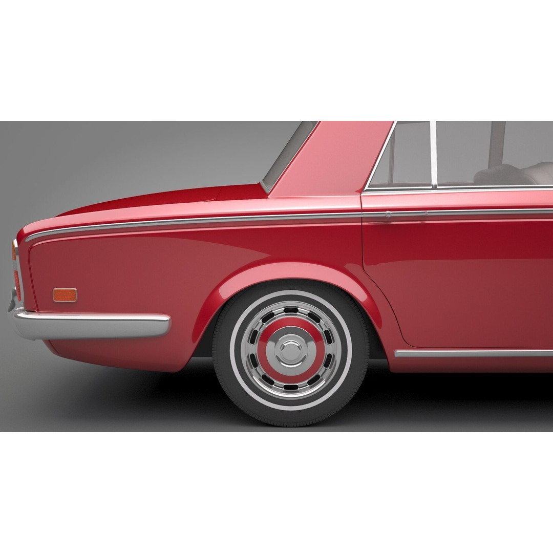Generic Old Car 3D Model – Luxury Vehicle with Textures, FBX, OBJ - View 15