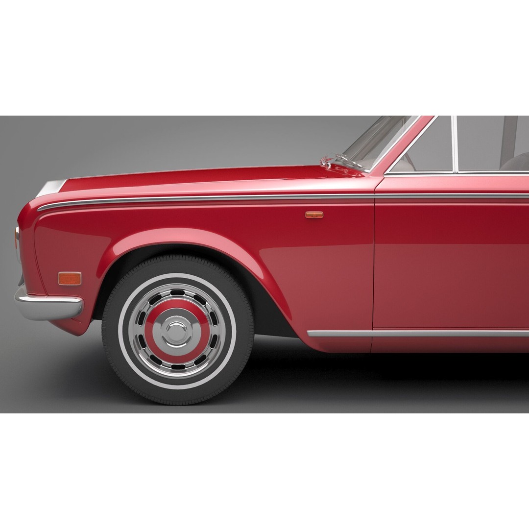 Generic Old Car 3D Model – Luxury Vehicle with Textures, FBX, OBJ - View 16
