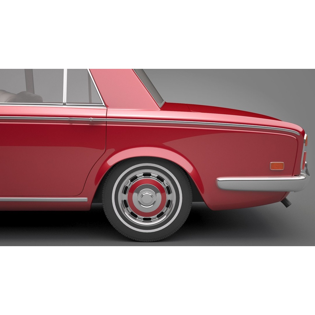 Generic Old Car 3D Model – Luxury Vehicle with Textures, FBX, OBJ - View 17