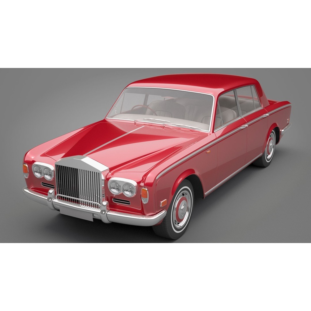 Generic Old Car 3D Model – Luxury Vehicle with Textures, FBX, OBJ - View 18