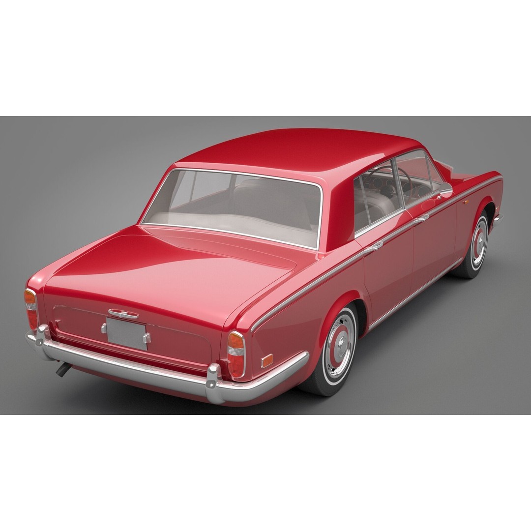 Generic Old Car 3D Model – Luxury Vehicle with Textures, FBX, OBJ - View 19