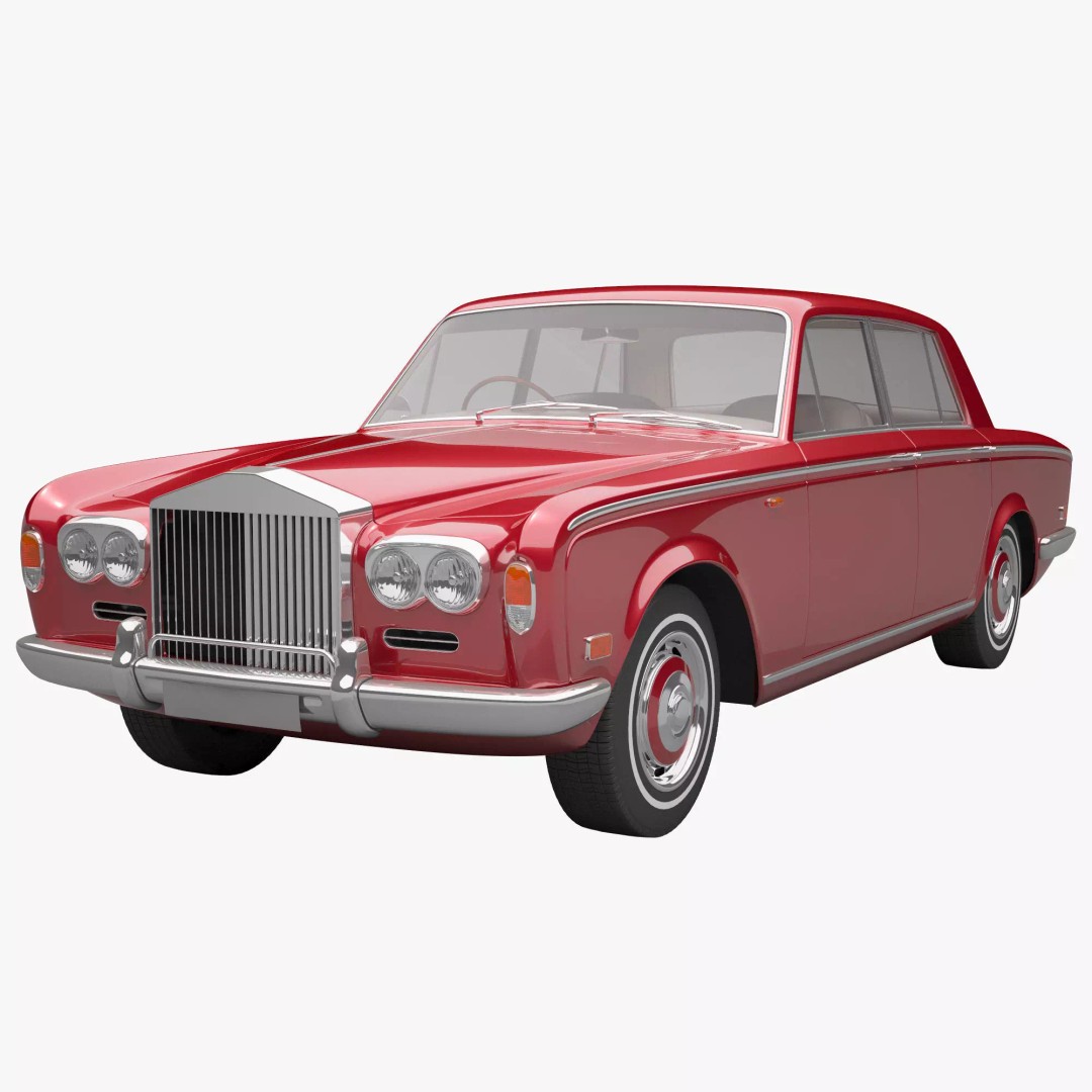 Generic Old Car 3D Model – Luxury Vehicle with Textures, FBX, OBJ - View 2