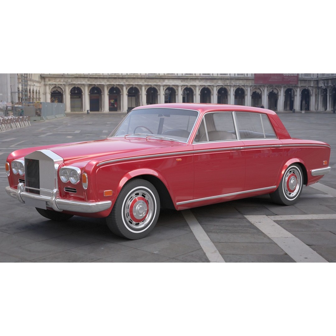 Generic Old Car 3D Model – Luxury Vehicle with Textures, FBX, OBJ - View 4